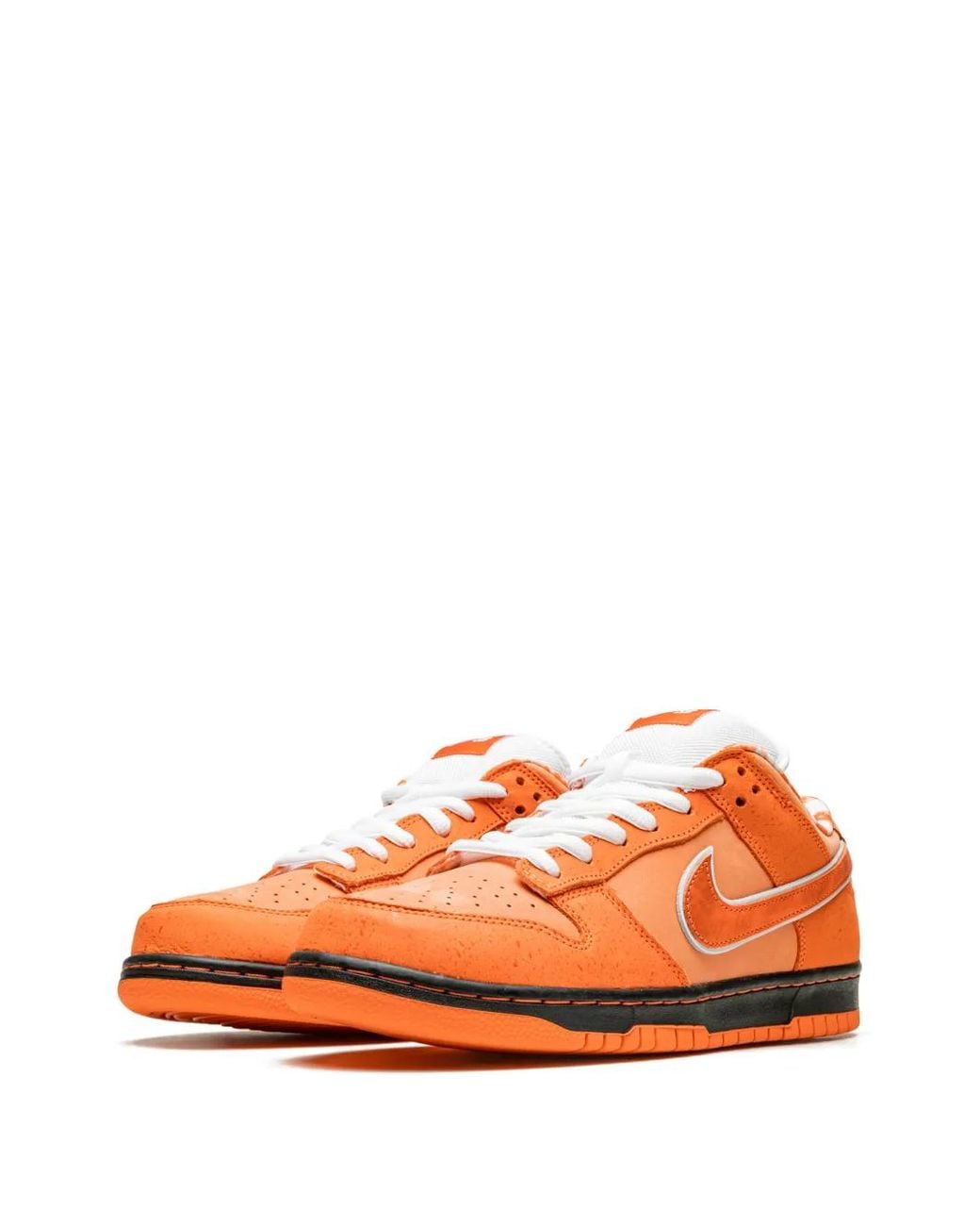 Nike Orange Dunk Low Sneakers for men