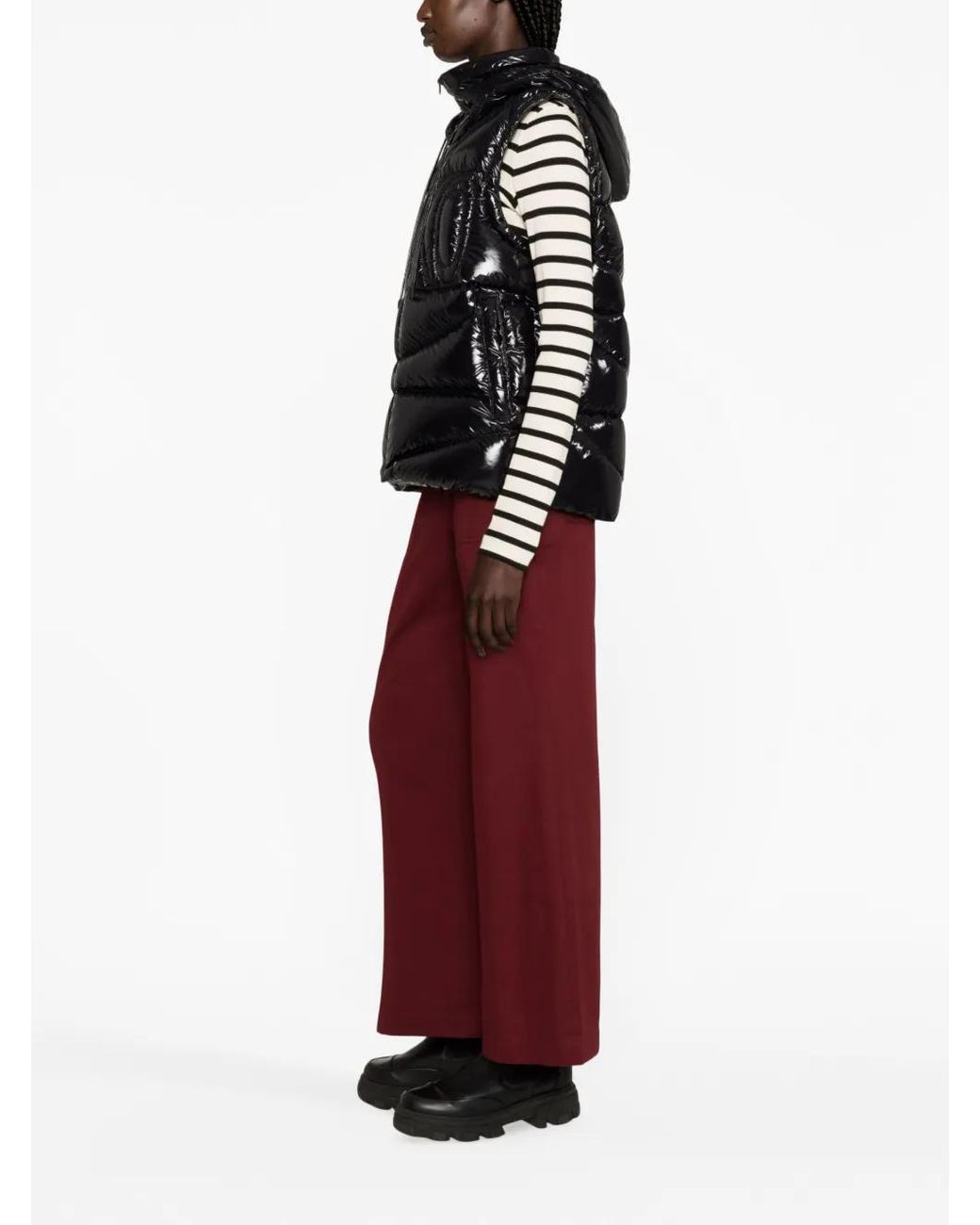 Chaleco Con Logo En Relieve Pinko de color Black