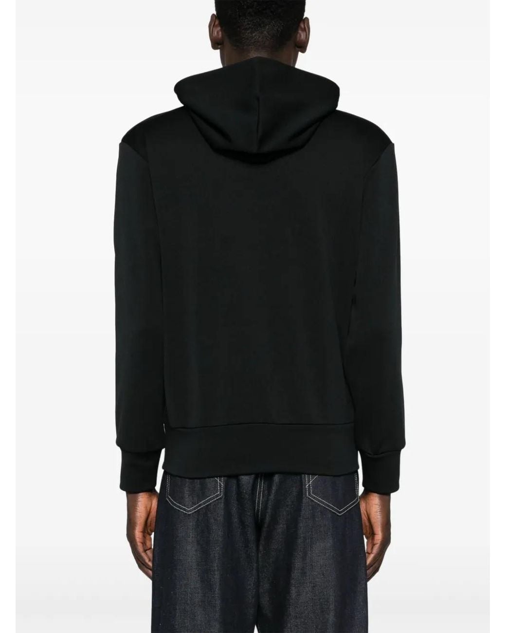 COMME DES GARÇONS PLAY Black Signature Heart-Patch Zip Hoodie
