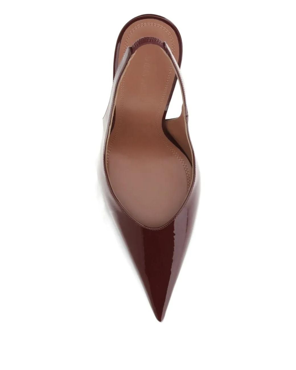 AMINA MUADDI Brown 105Mm Anok Sling Slingback Pointed-Toe Pumps