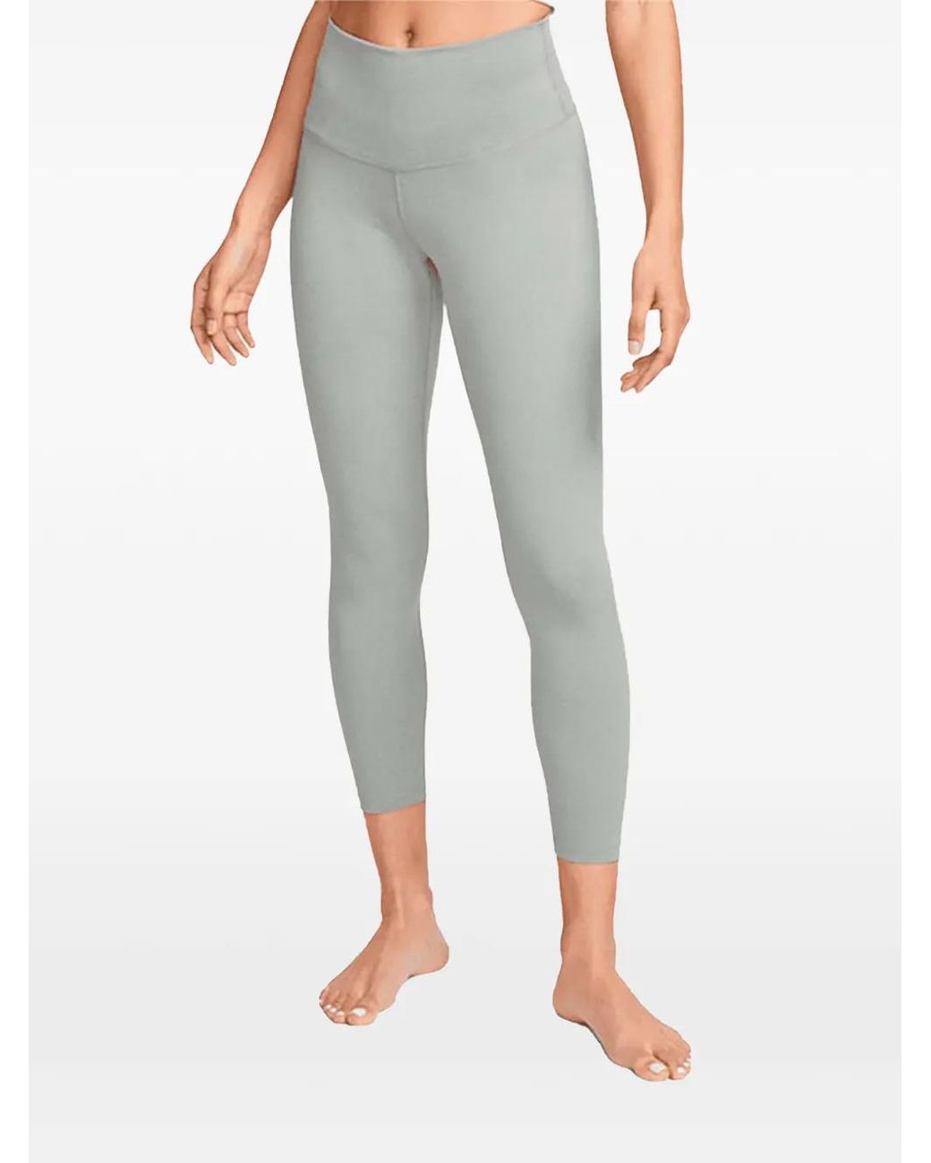 Nike Gray High-Rise Cropped Leggings