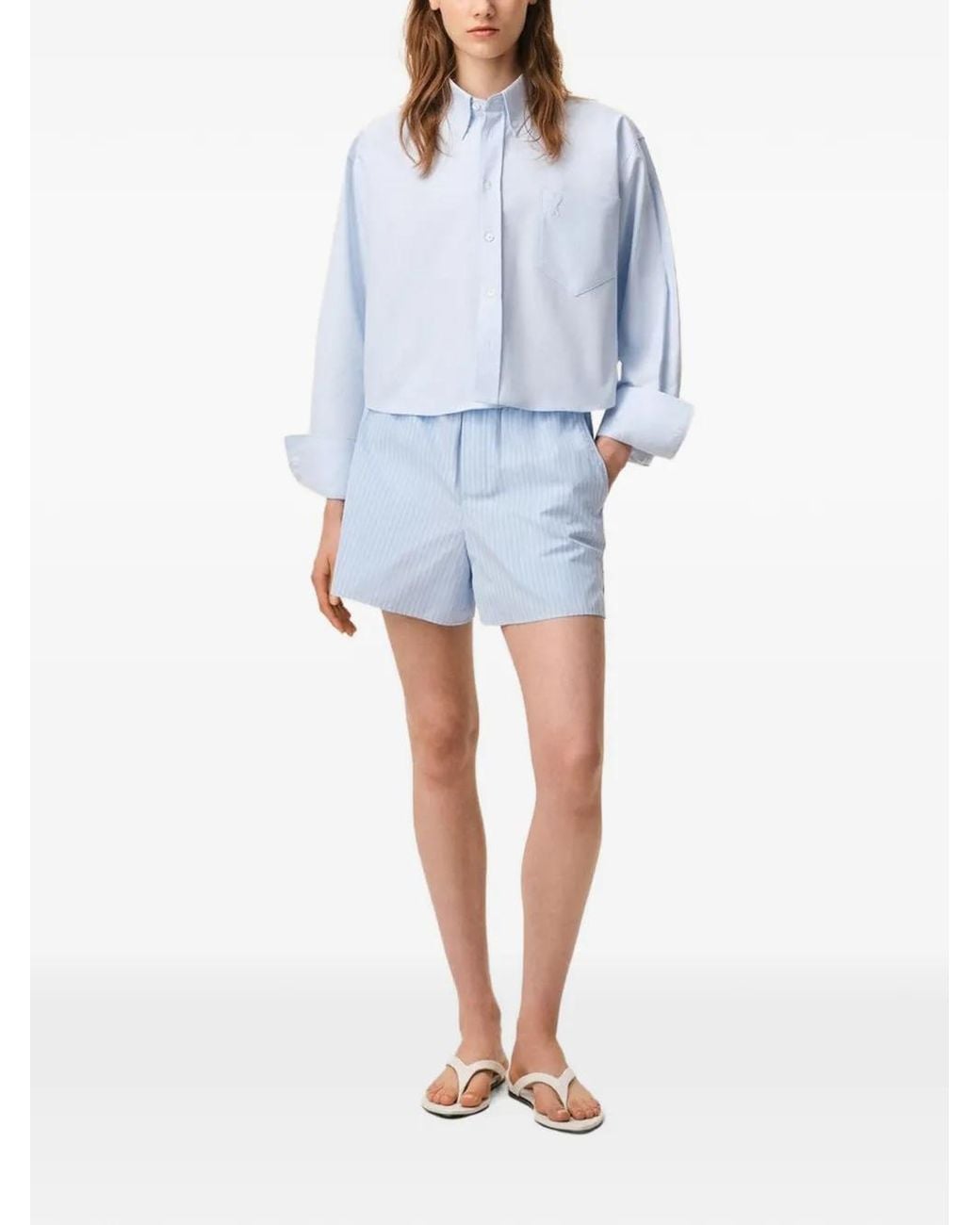 AMI Blue Short Shorts
