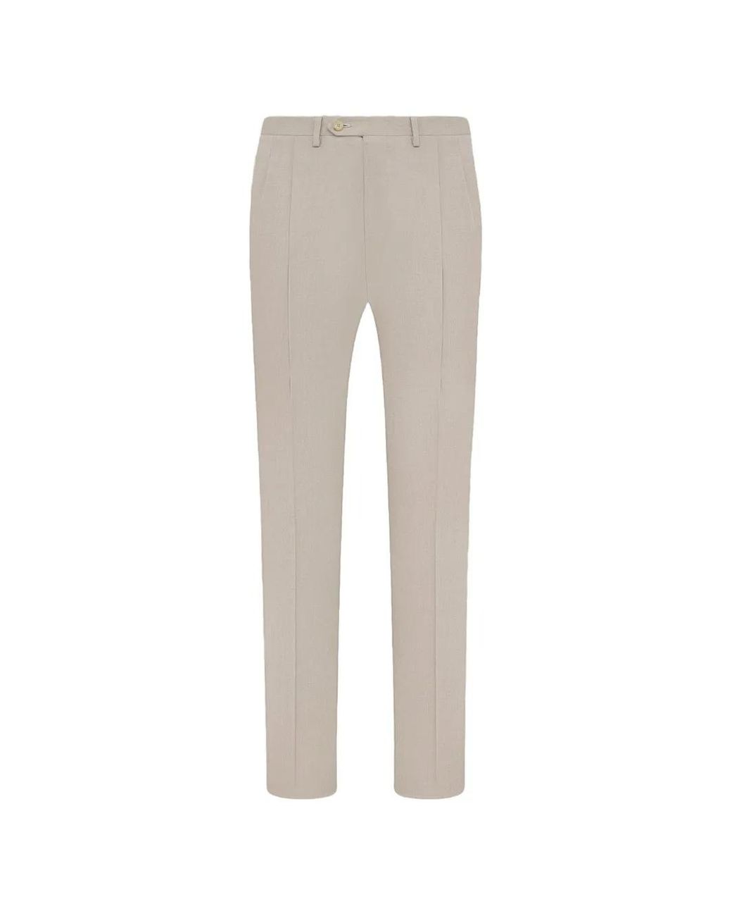 Kiton Gray Belt-Loop Trousers for men