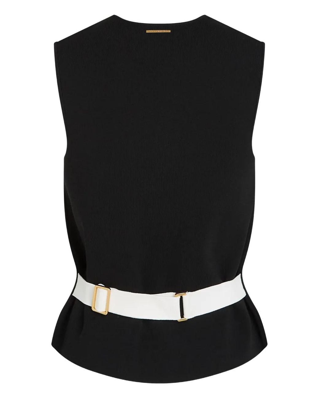 Karl Lagerfeld Black V-Neck Vest