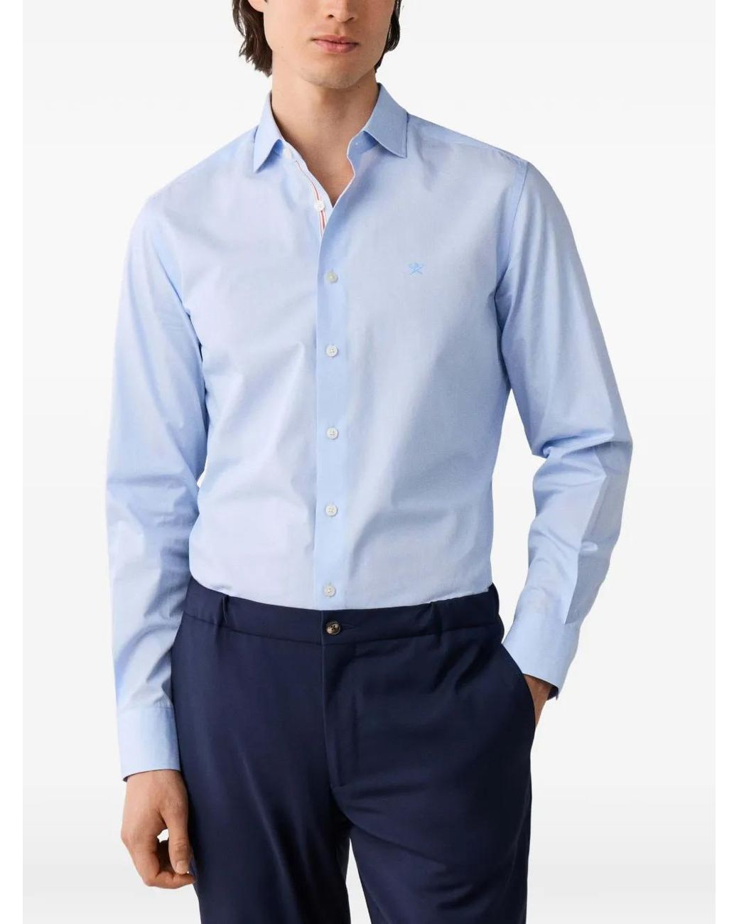 Hackett Hemd Mit Haarstreifen in Blue für Herren