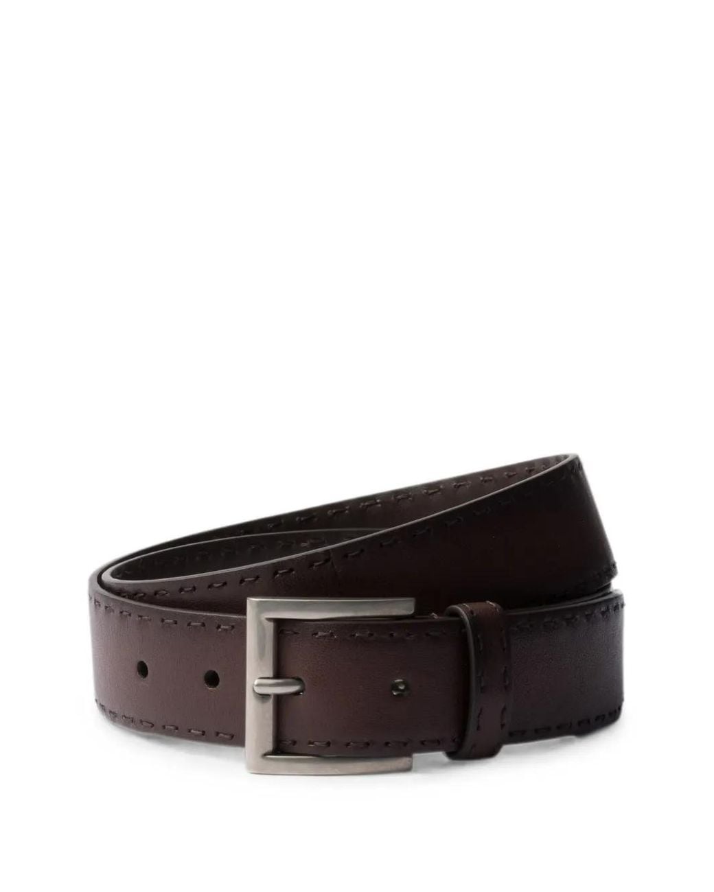 Prada Leren Riem in het Brown voor heren