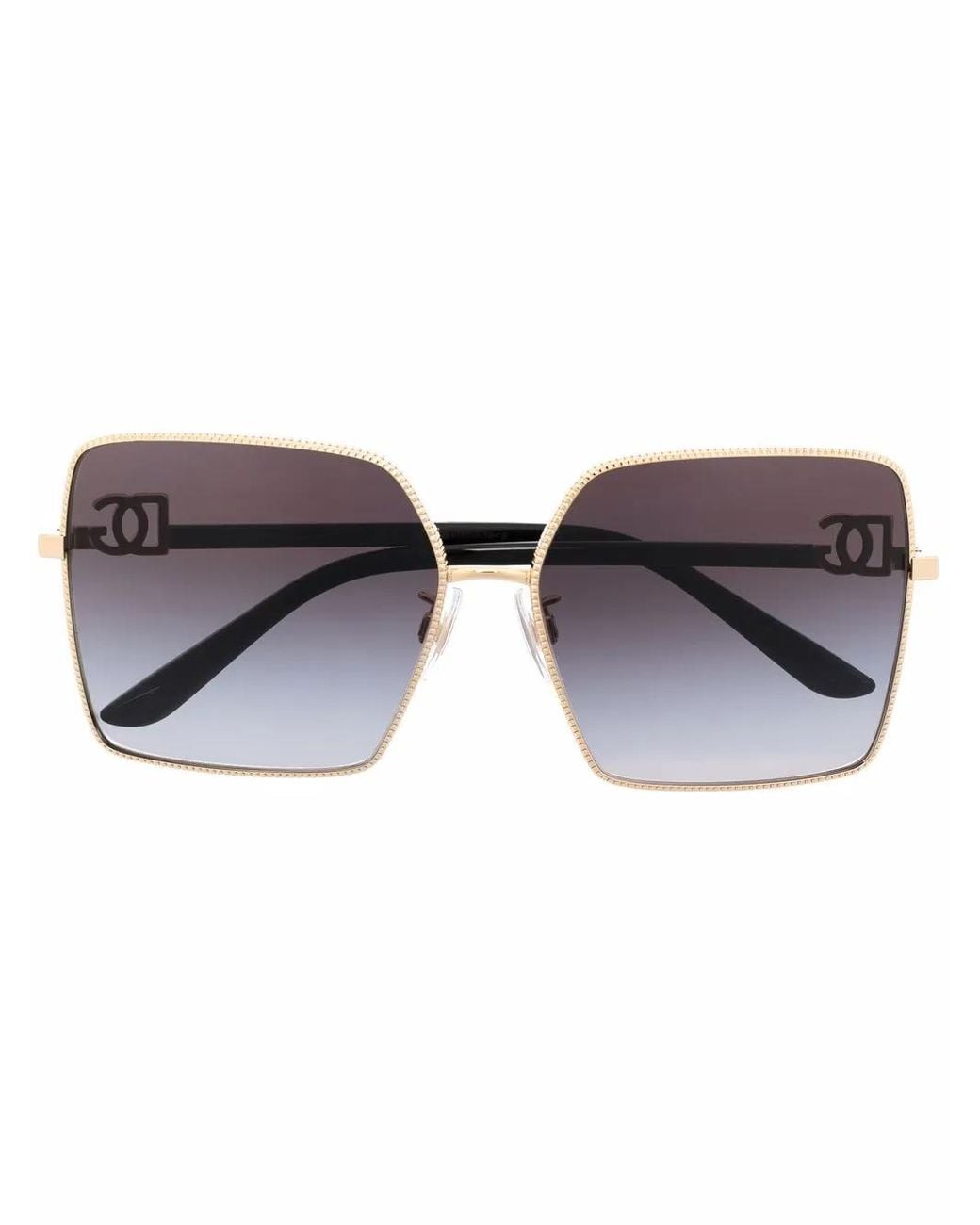 Dolce & Gabbana Brown Oversized Gradient Sunglasses