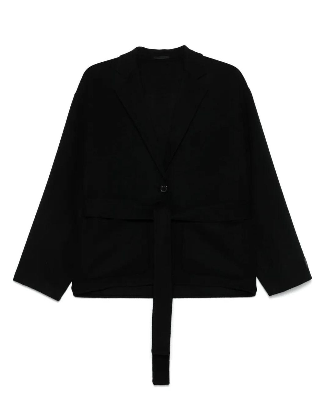 KENZO Black Wool Cashmere Blend Jacket