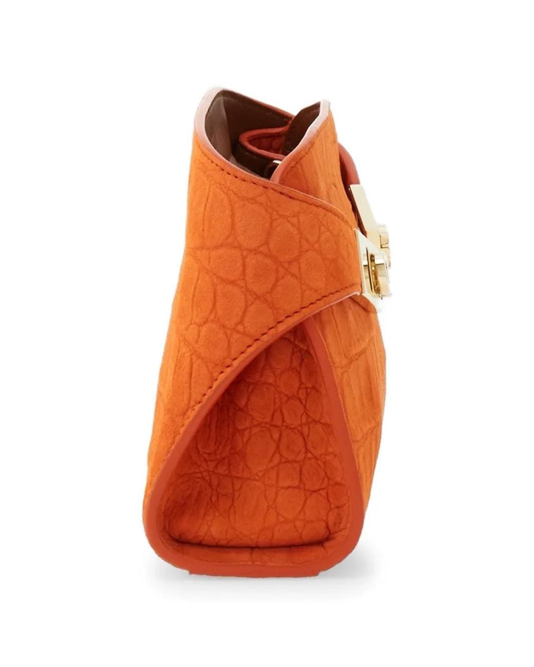 Ferragamo Orange Hug Mini Crossbody Bag