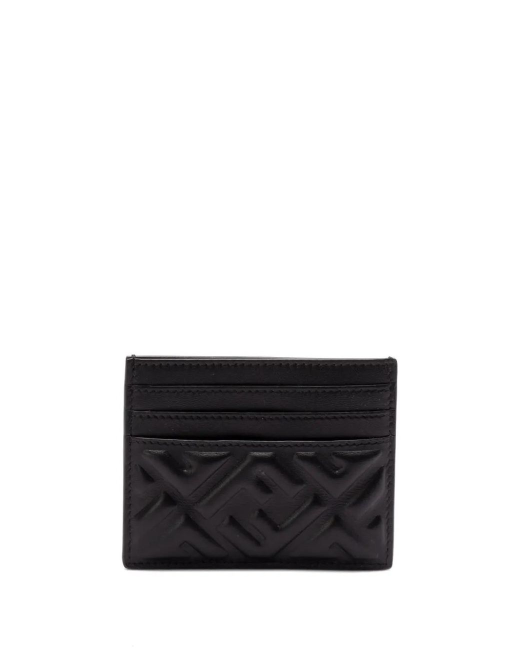 Fendi Black Kartenetui Mit Logo-Prägung
