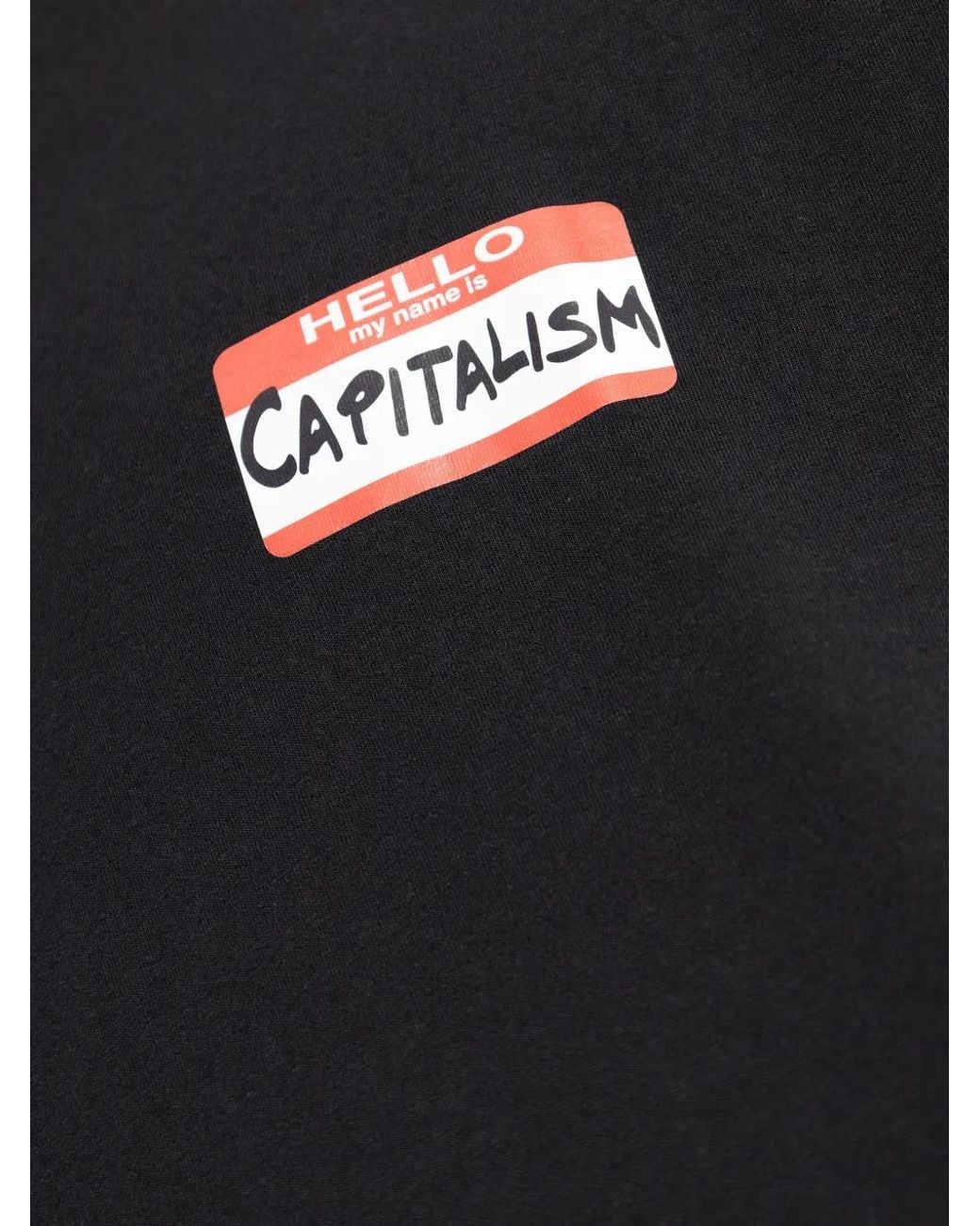 Vetements Black My Name Is T-Shirt for men