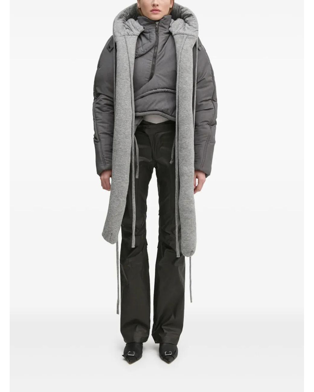 OTTOLINGER Gray Hooded Padded Jacket