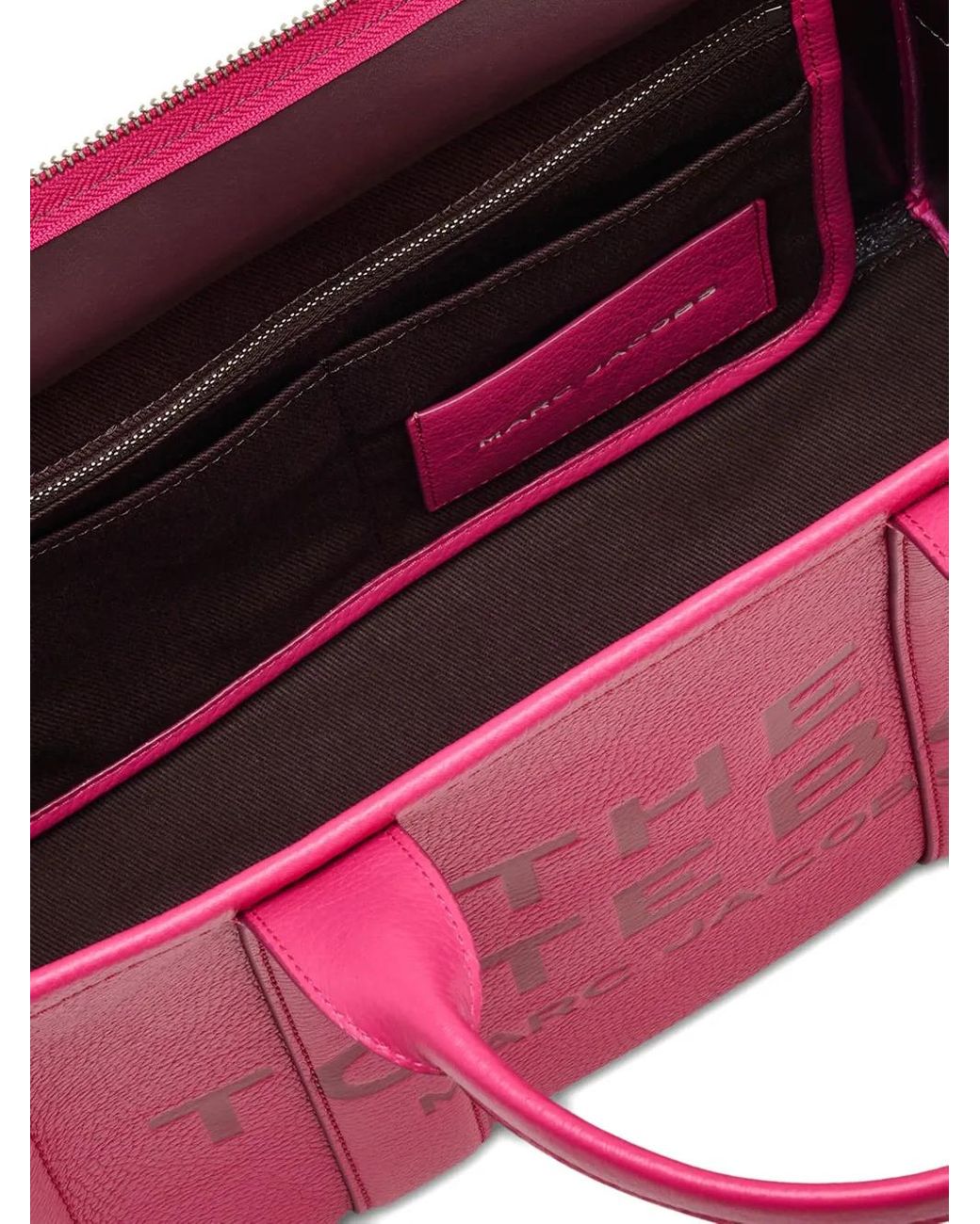 Marc Jacobs Pink The Leather Medium Tote Bag
