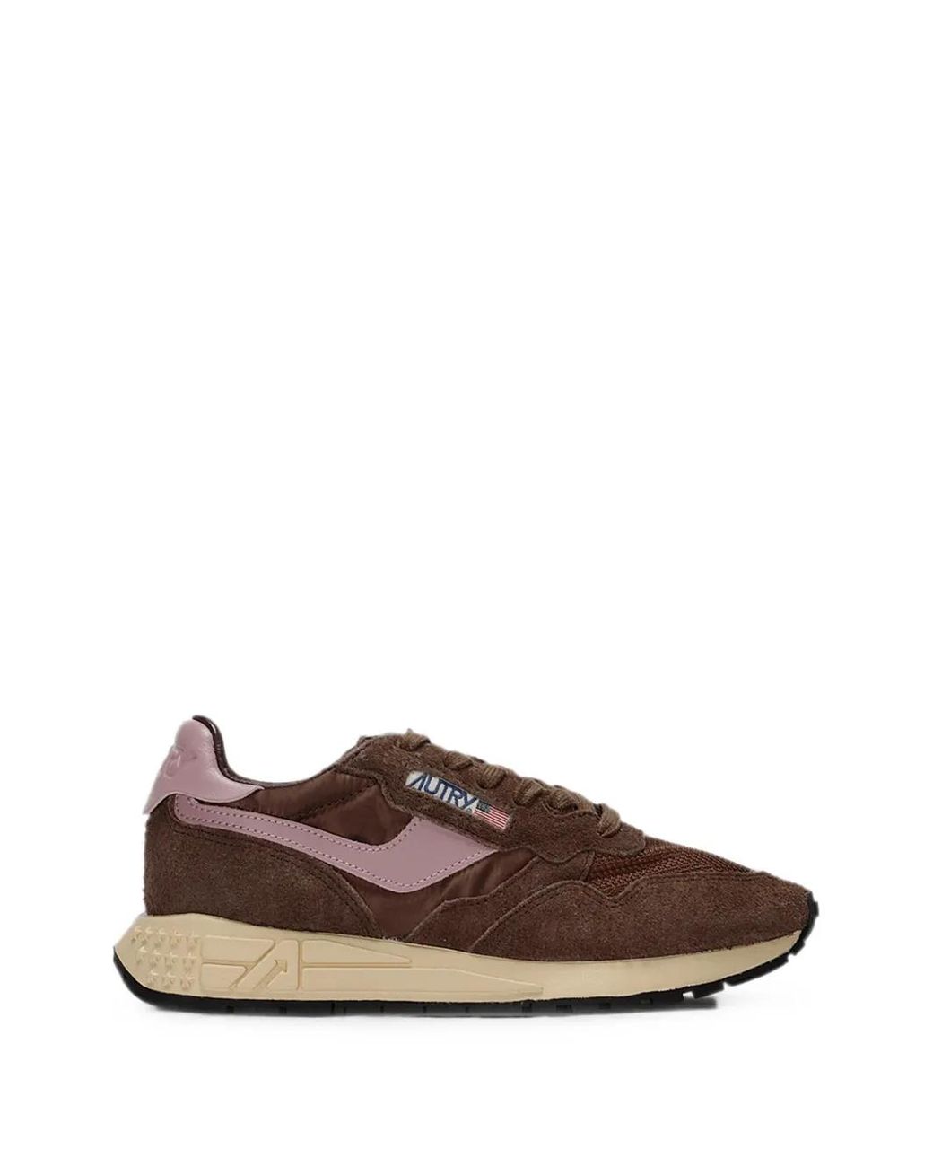 Autry Brown Reelwind Low Suede Sneakers