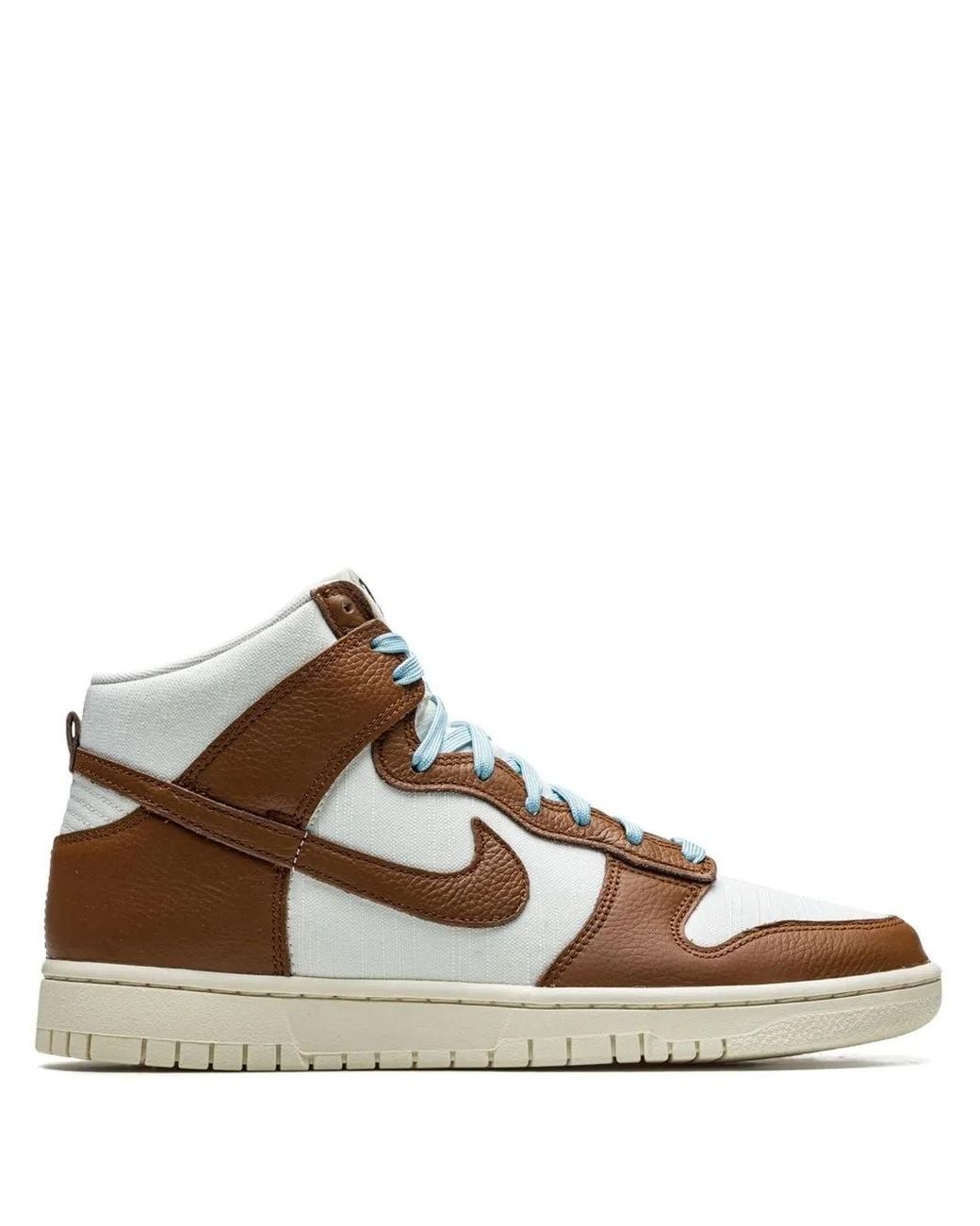 Nike Brown Dunk High Retro Prm "Pecan And Sail" Sneakers for men