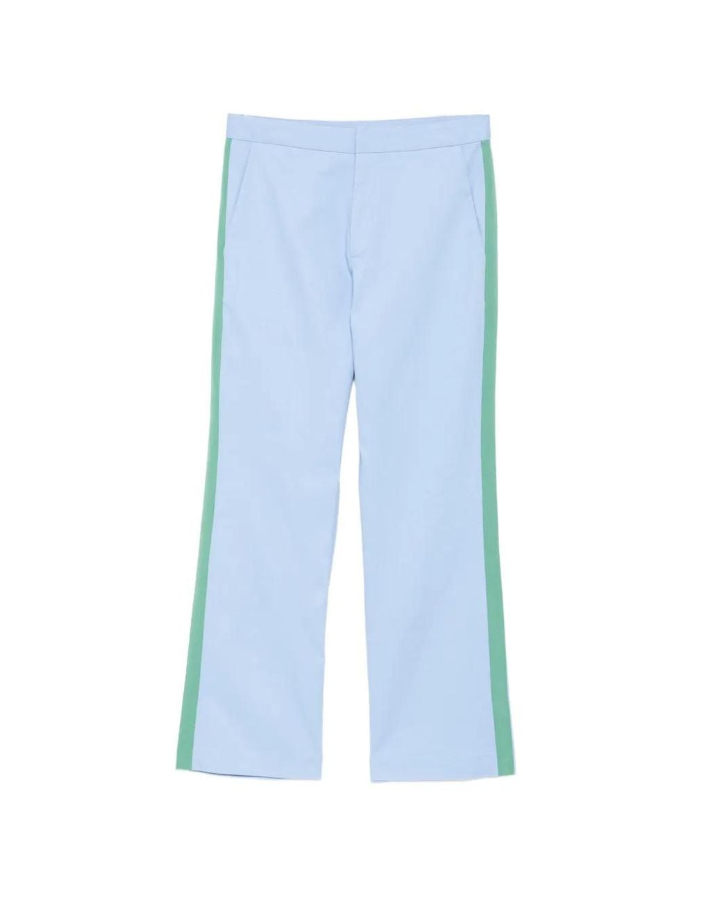 Cynthia Rowley Blue Riley Flared Trousers