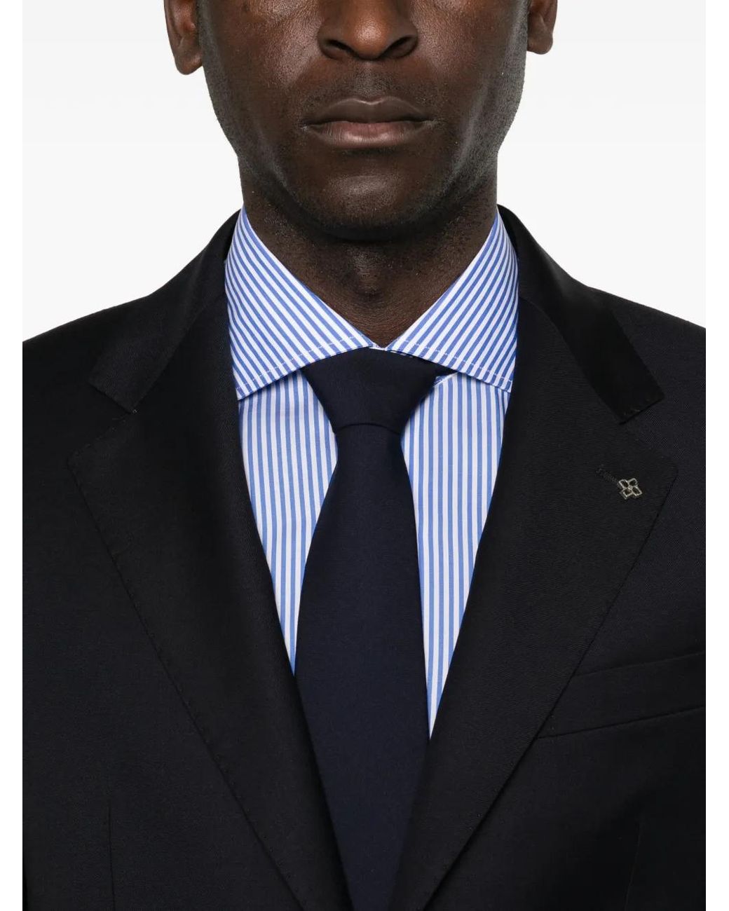 Tagliatore Blue Notched-Lapels Suit for men