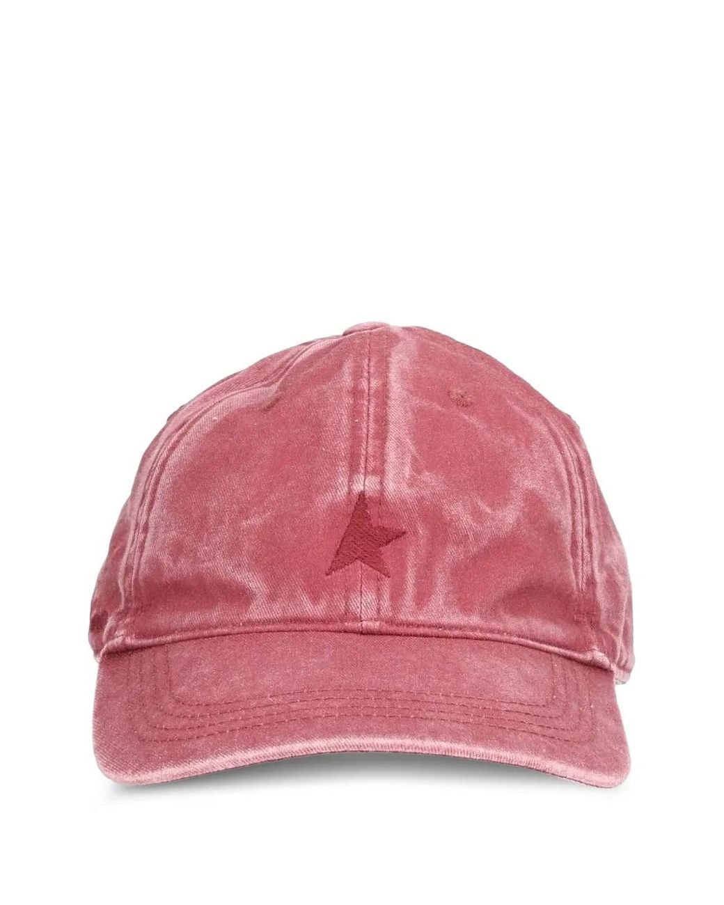 Golden Goose Deluxe Brand Pink Baseball Cap With Tone-On-Tone Embroidered Star