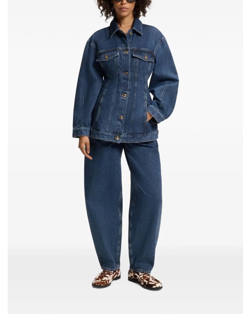 HUGO Blue Slim-Fit Hourglass Denim Jacket