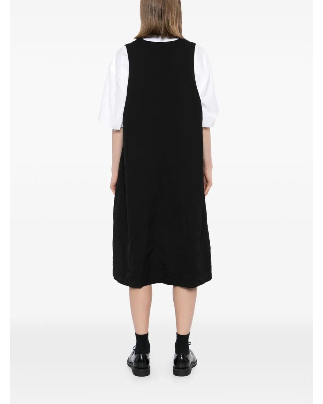 COMME DES GARÇON BLACK Black Robe À Poches Zippées