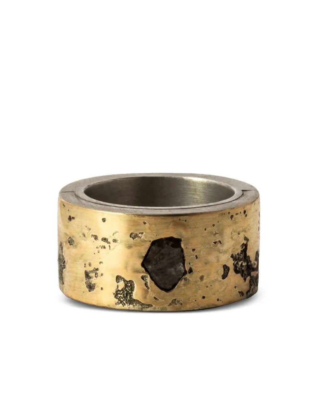 Parts Of 4 Metallic 18Kt And Sterling Sistema Diamond Ring