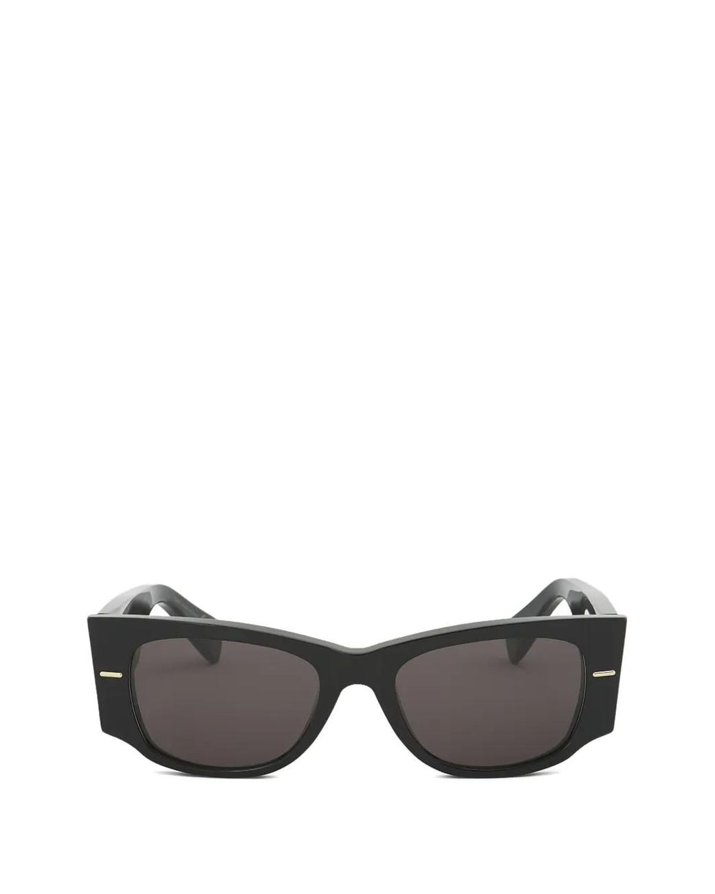 Marni Gray Acetate Wide-Temple Sunglasses