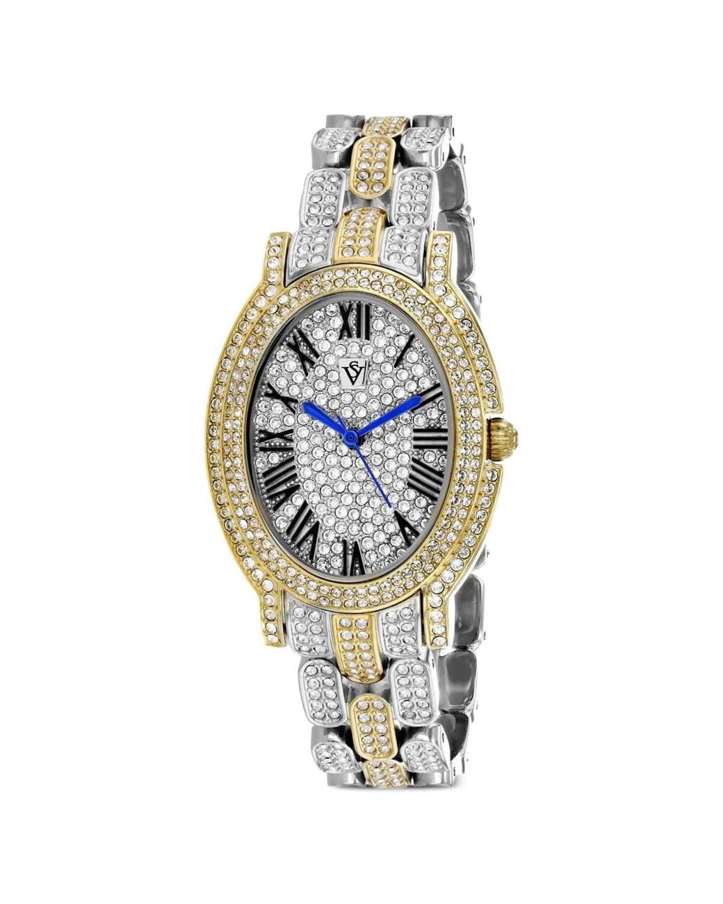 Christian Van Sant White Amore Crystal 35Mm Watch