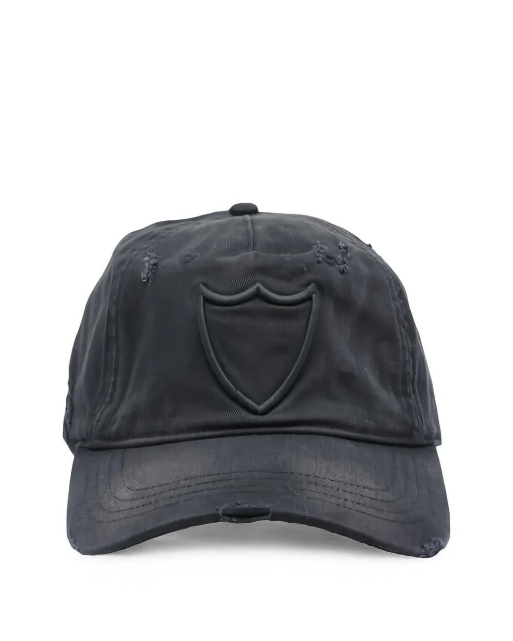 HTC Gray Casquette Brodée À Effet Usé for men