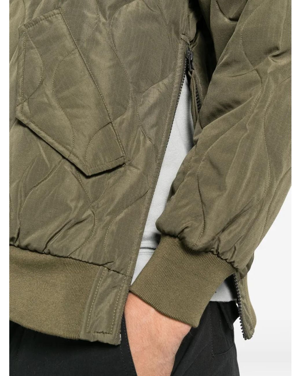 Taion Green Quilted Ripstop Jacket