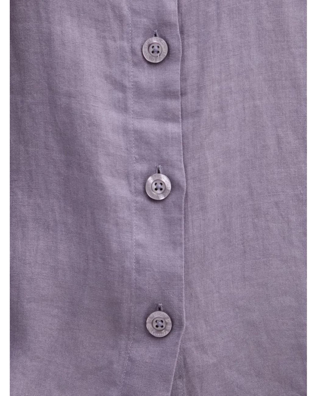 Benetton Purple Chemise À Manches Courtes