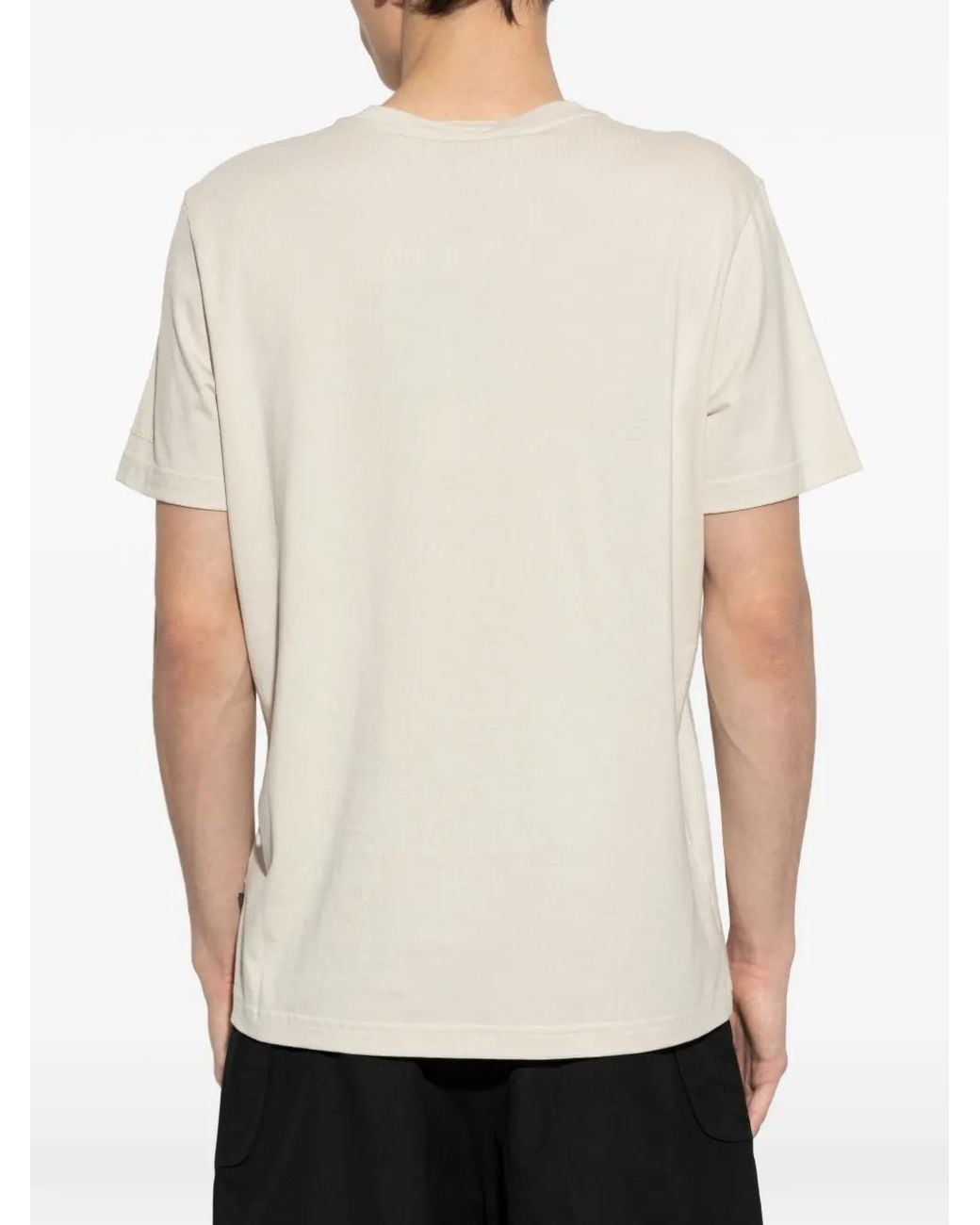 Camiseta con bolsillo del logo Moose Knuckles de hombre de color White