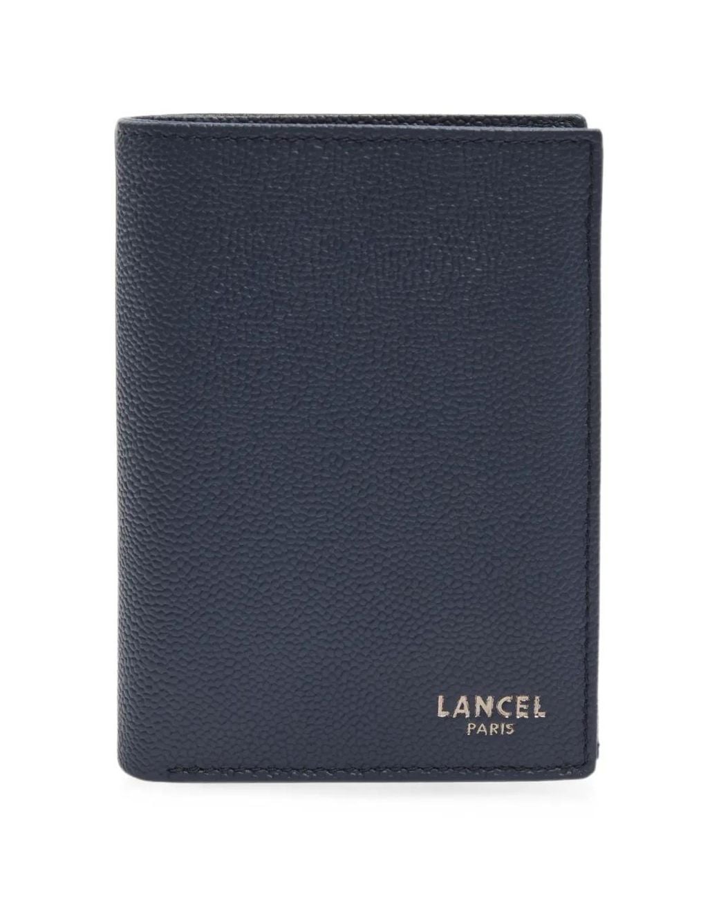 Lancel Blue Leon Textured Leather Wallet for men