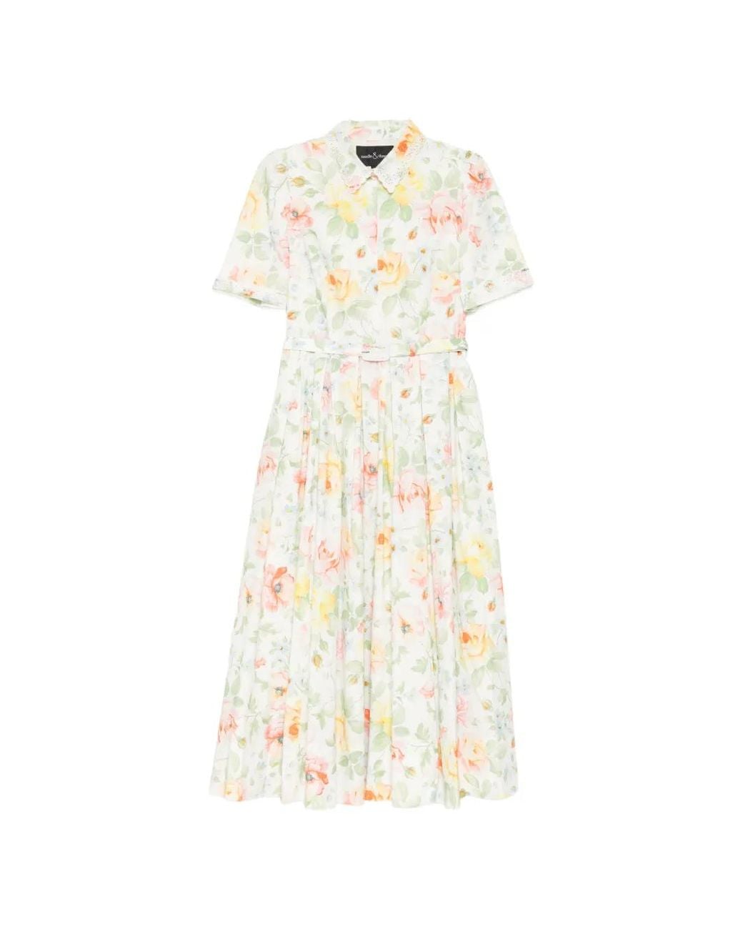 Needle & Thread White Sienna Rose Ballerina Dress