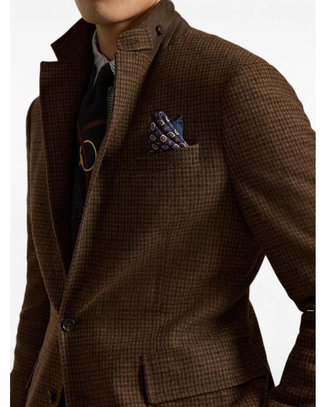 Polo Ralph Lauren Brown Modern Fit Plaid Blazer for men