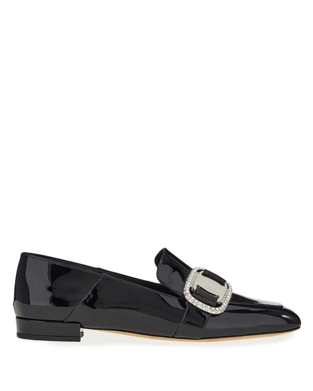 Ferragamo Black Vara Chain Loafers