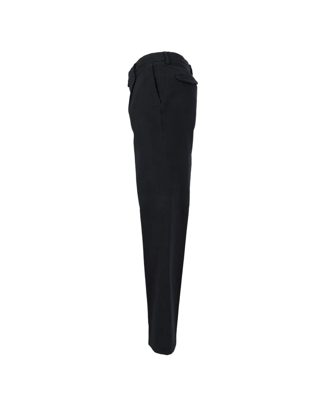 Briglia 1949 Black Pleated Straight-Leg Trousers for men