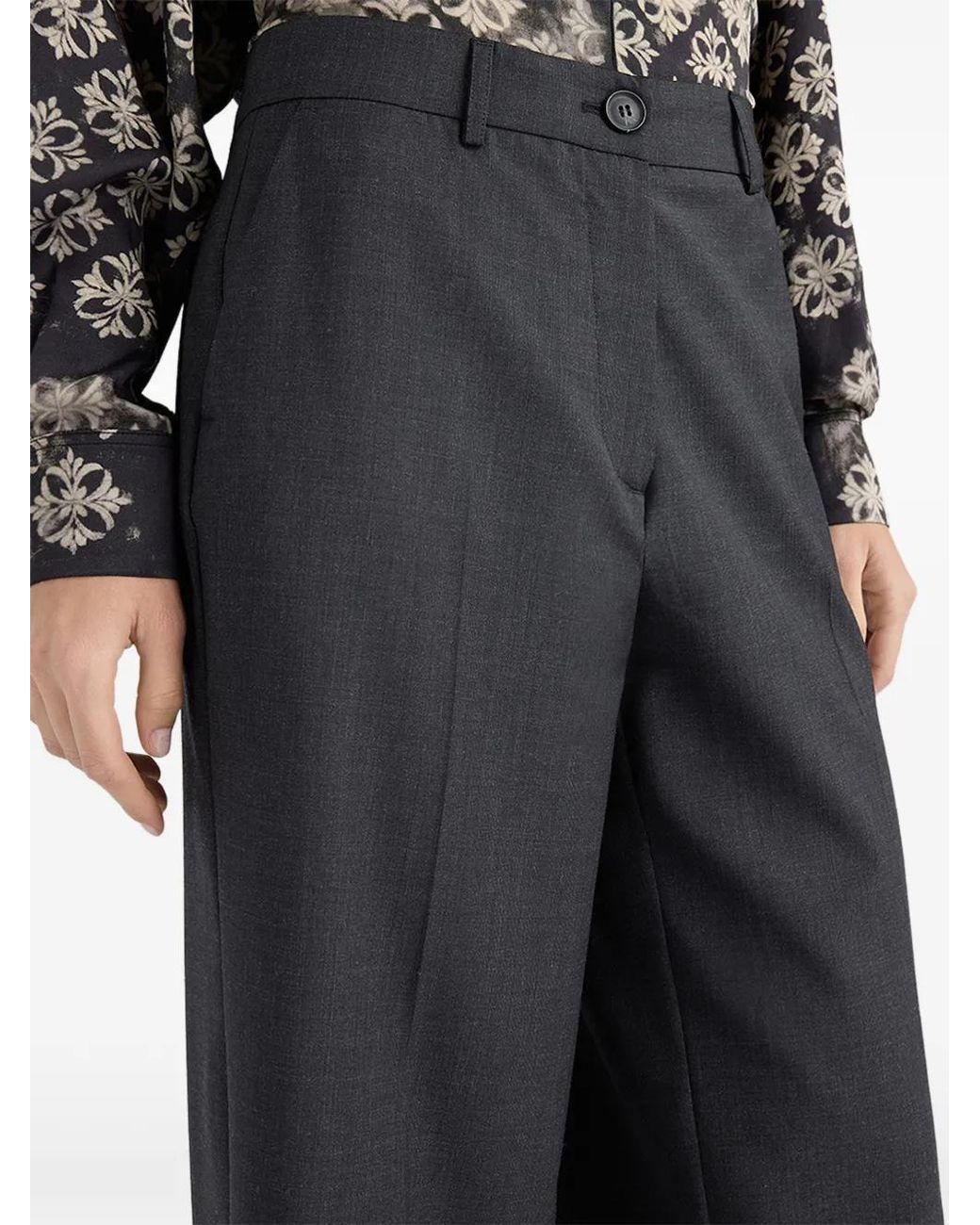 Momoní Black Dango Straight-Leg Trousers