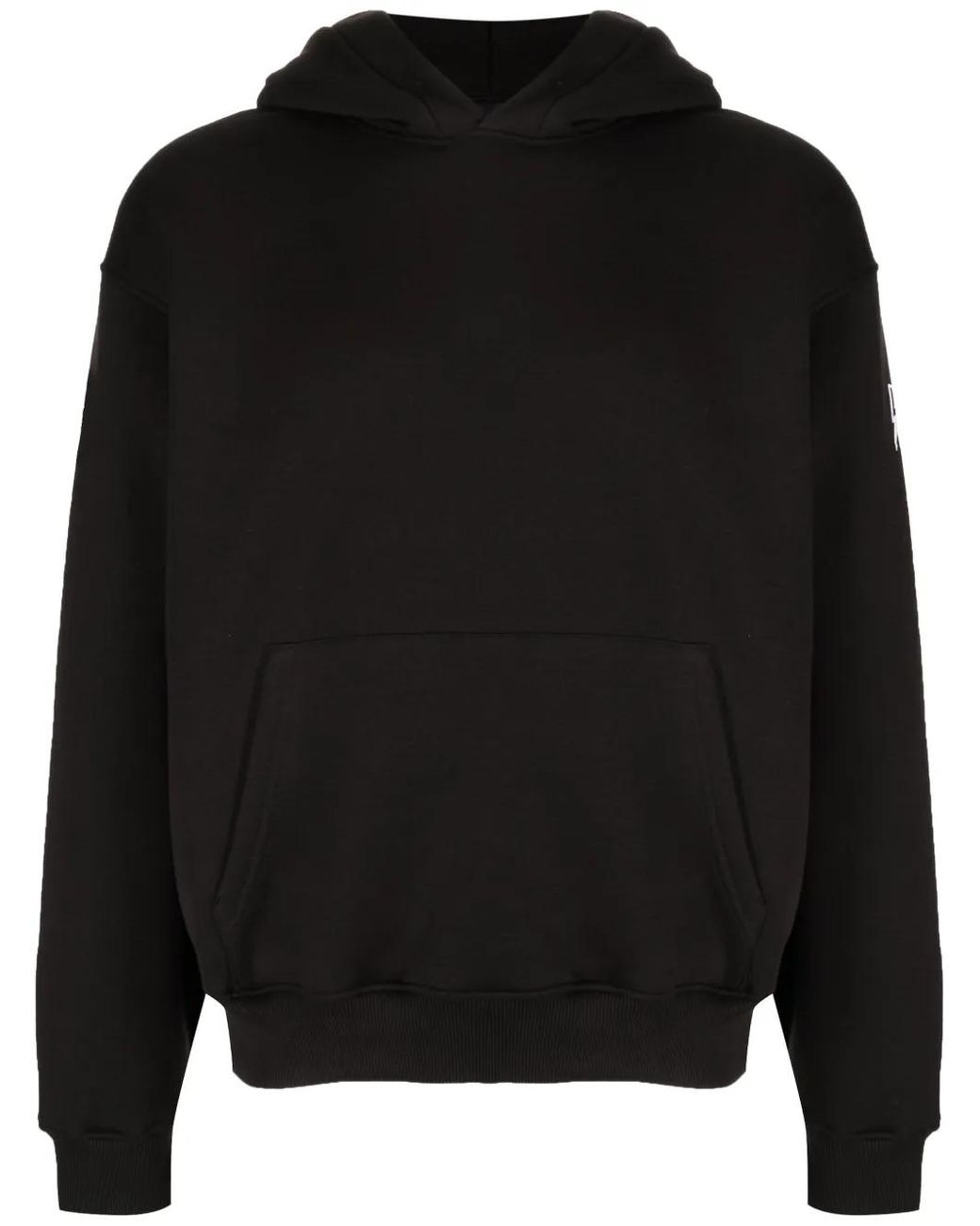 Neil Barrett Black Minimalist Bolts Appliqué-Detail Hoodie for men