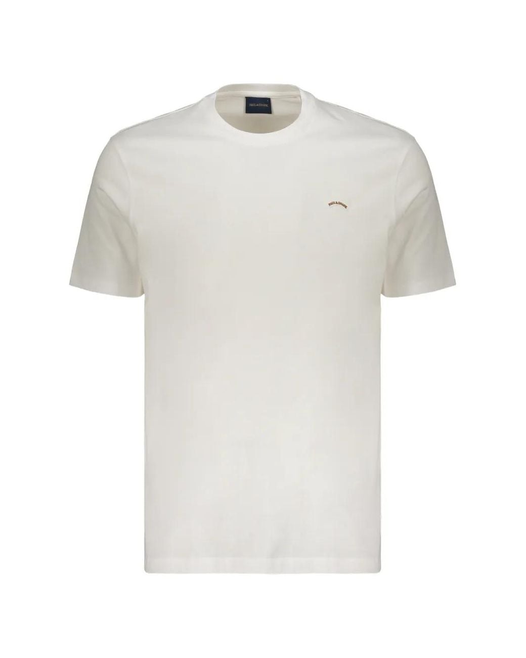 Paul & Shark White Logo-Patch Short-Sleeve T-Shirt for men