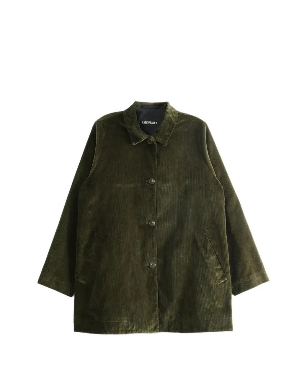 Casey Casey Green Soleil Corduroy Button-Up Jacket