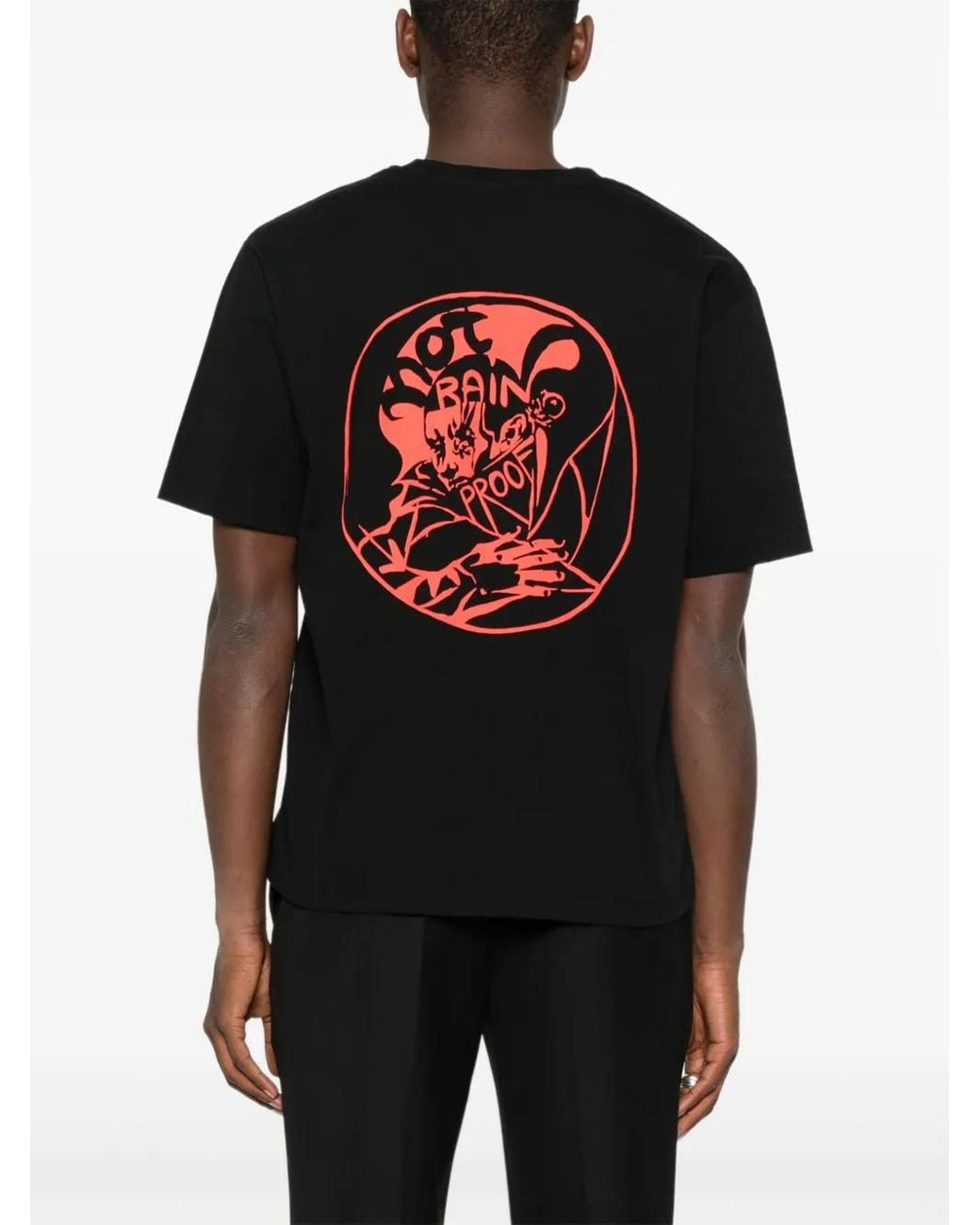 T-Shirt Girocollo Con Stampa di Notrainproof in Black