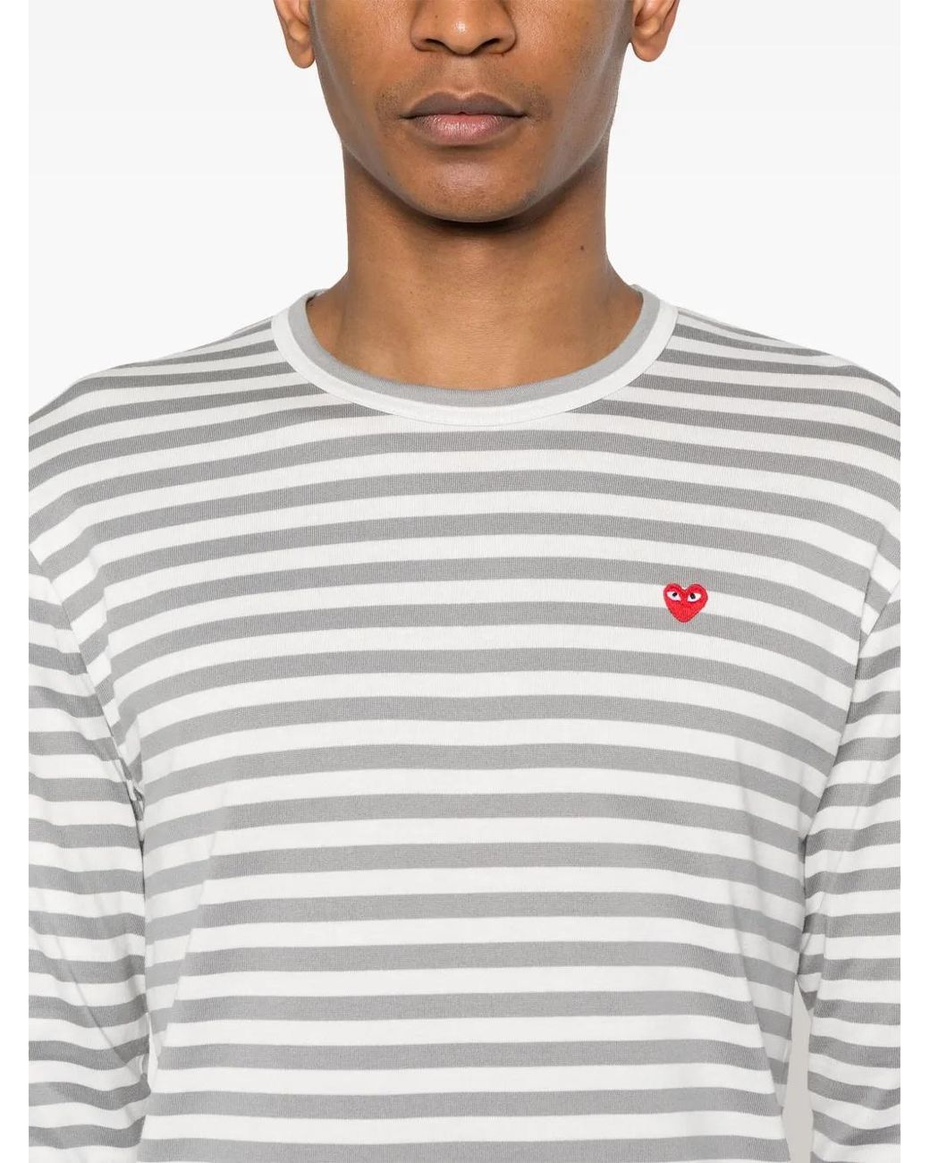 COMME DES GARÇONS PLAY White Mini Heart-Patch T-Shirt