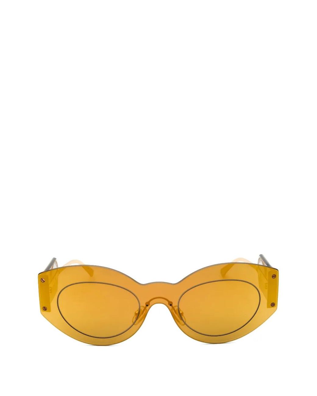 Versace Metallic Cat-Eye Shield-Frame Sunglasses
