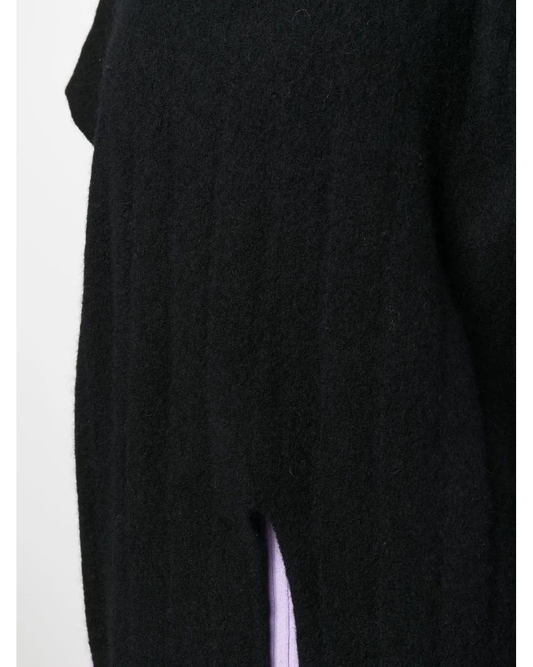 Rus Black Mock-Neck Knit Jumper