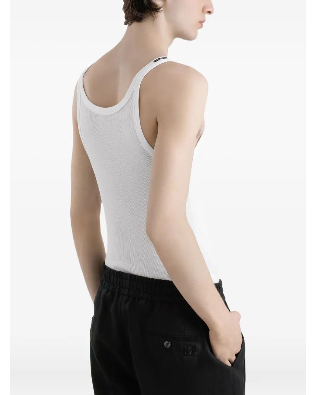 Dolce & Gabbana White Dolce & Gabbana Top for men