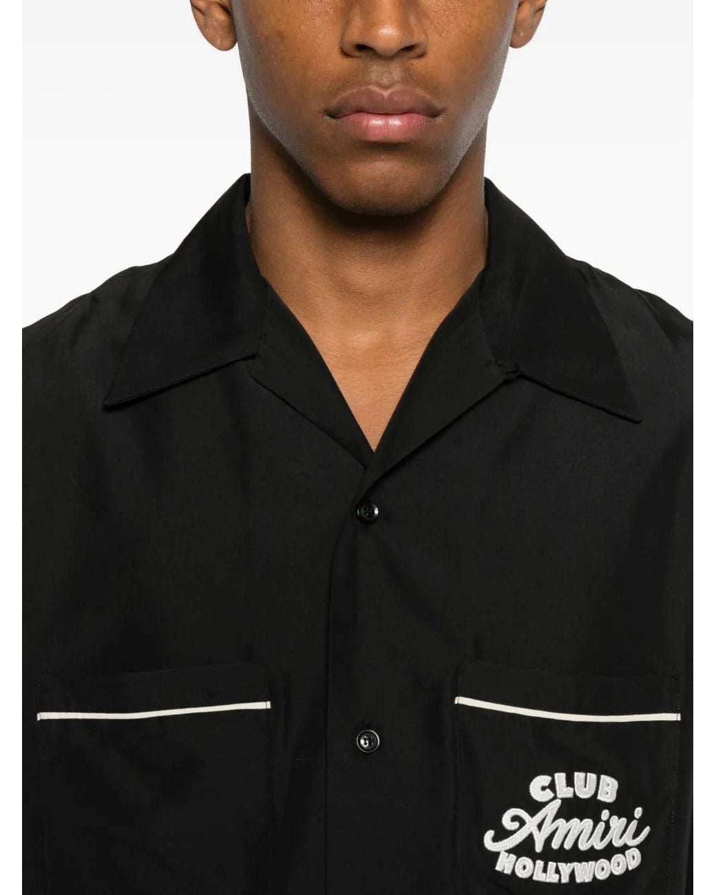 Amiri Club Camp Shirt in Black für Herren