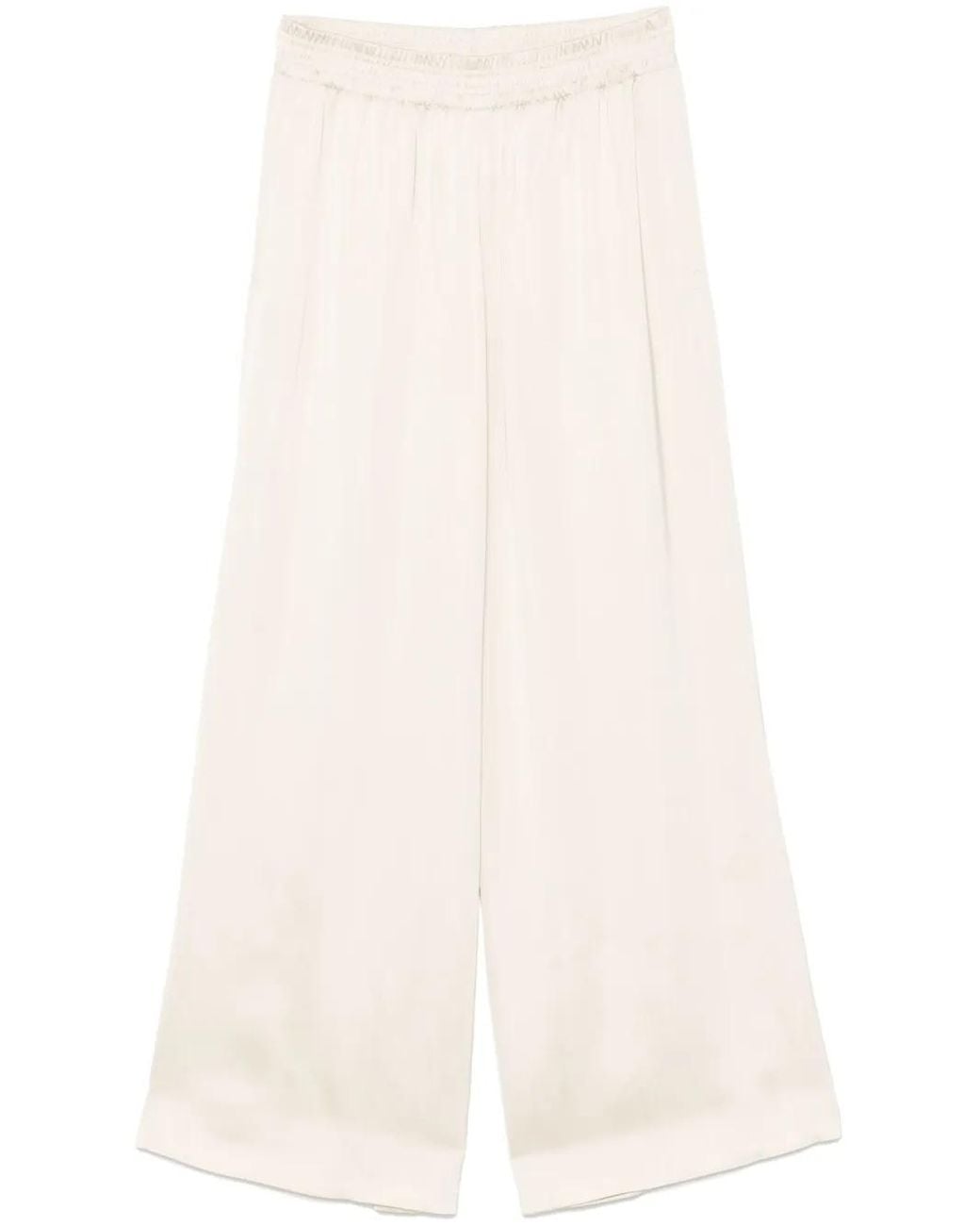 Fabiana Filippi White 100% Viscose Trousers