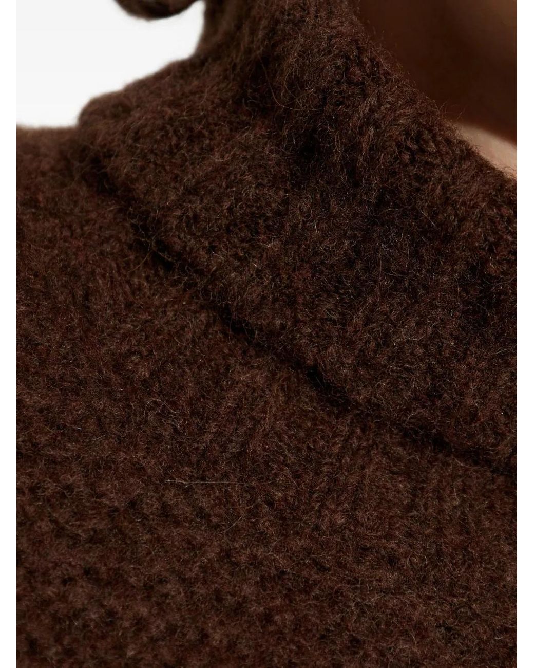 DSquared² Brown Roll-Neck Sweater