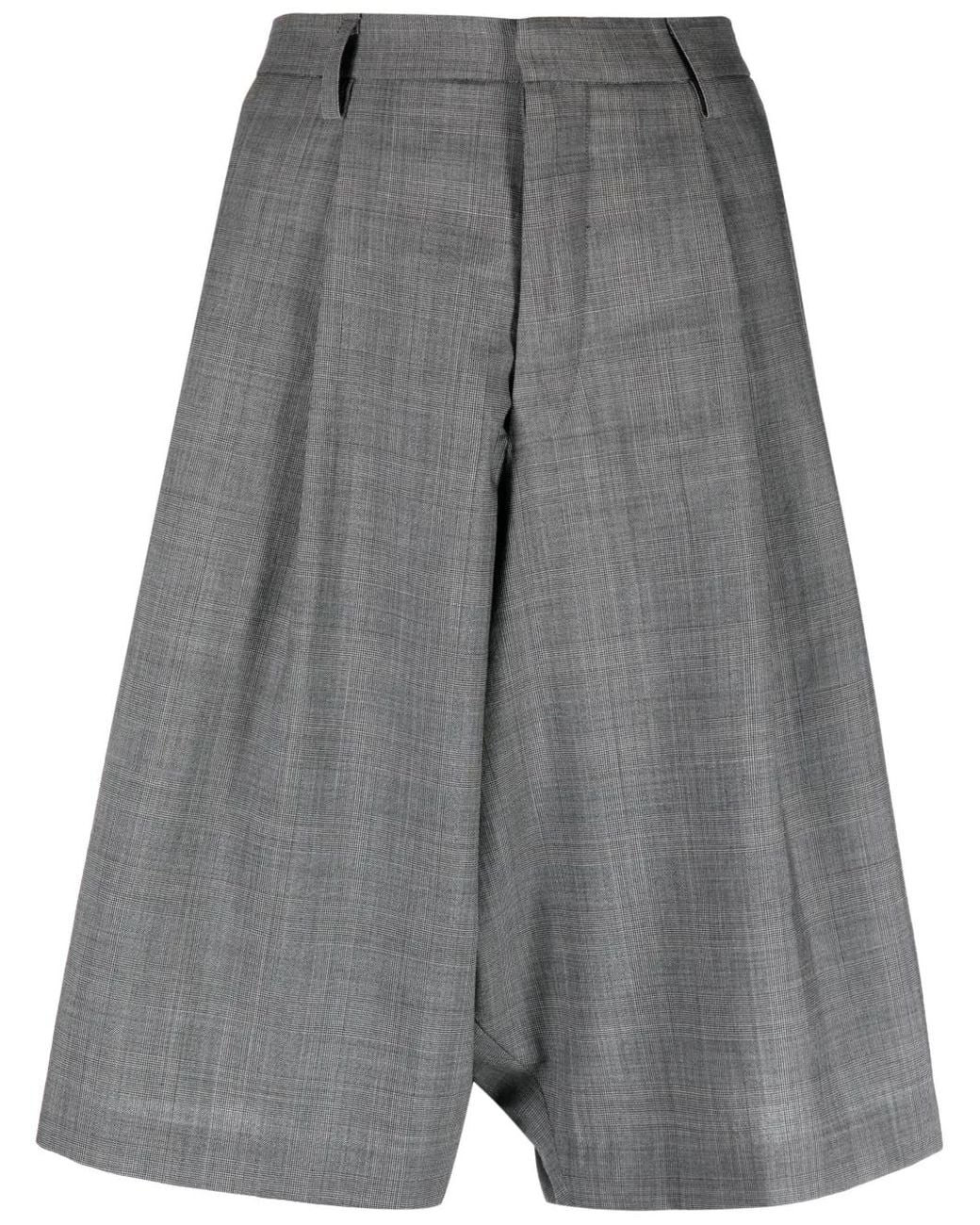 R13 Gray Tailored Knee-Length Shorts