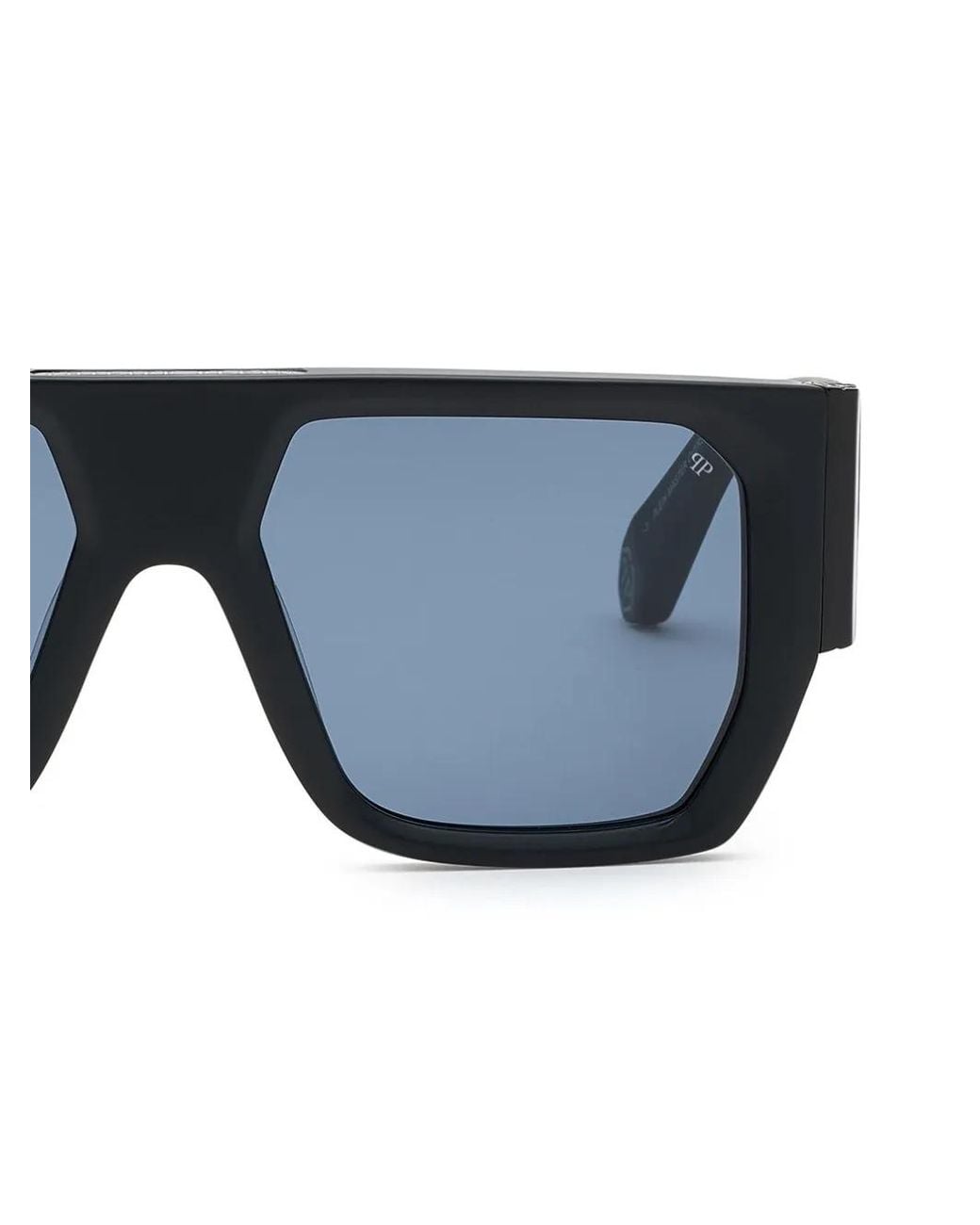 Philipp Plein Blue Oversize Square-Frame Sunglasses